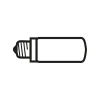 LED Lamp E14 8W 2700K T28