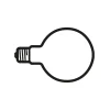 LED Lamp 2W E27 230V 2700K G125 Non Dimmmable